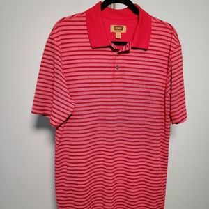 Mens polo, golf shirt. Lg/tall. Red, by FOUNDRY.  Comfortable fabric.